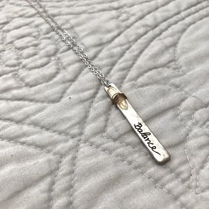 “Balance” Silver Necklace